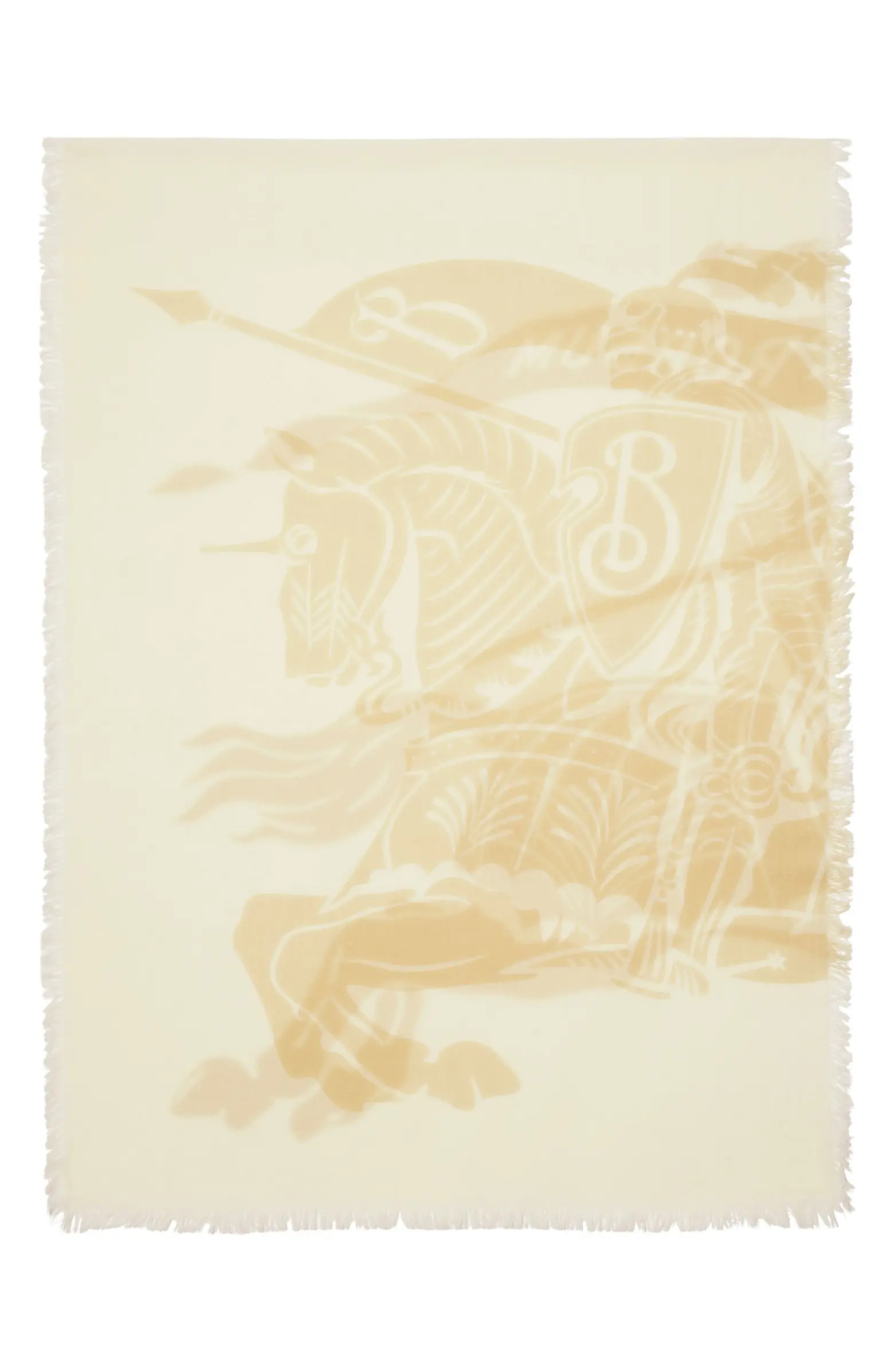 Equestrian Knight Wool Jacquard Scarf | Nordstrom