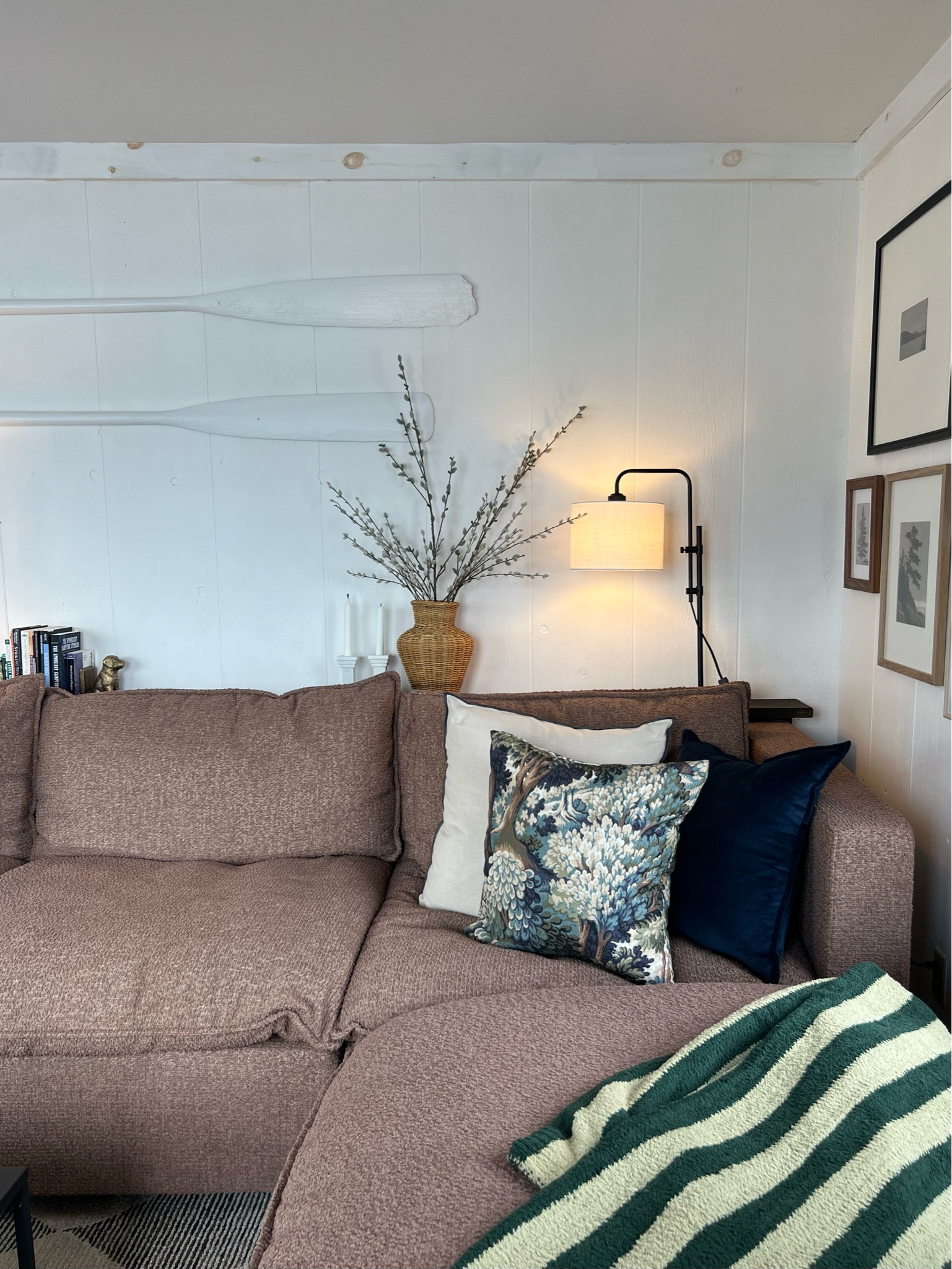 Living room decor. Sectional styling. Shelf styling. Gallery wall  

#LTKHome #LTKGiftGuide #LTKFindsUnder50