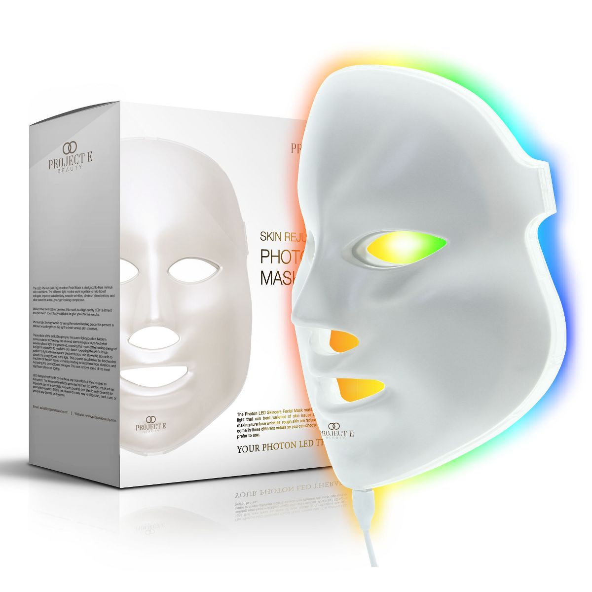 Project E Beauty LightAura | LED Light Therapy for Face | 7-Color LED Face Mask | Home Skin Rejuv... | Target