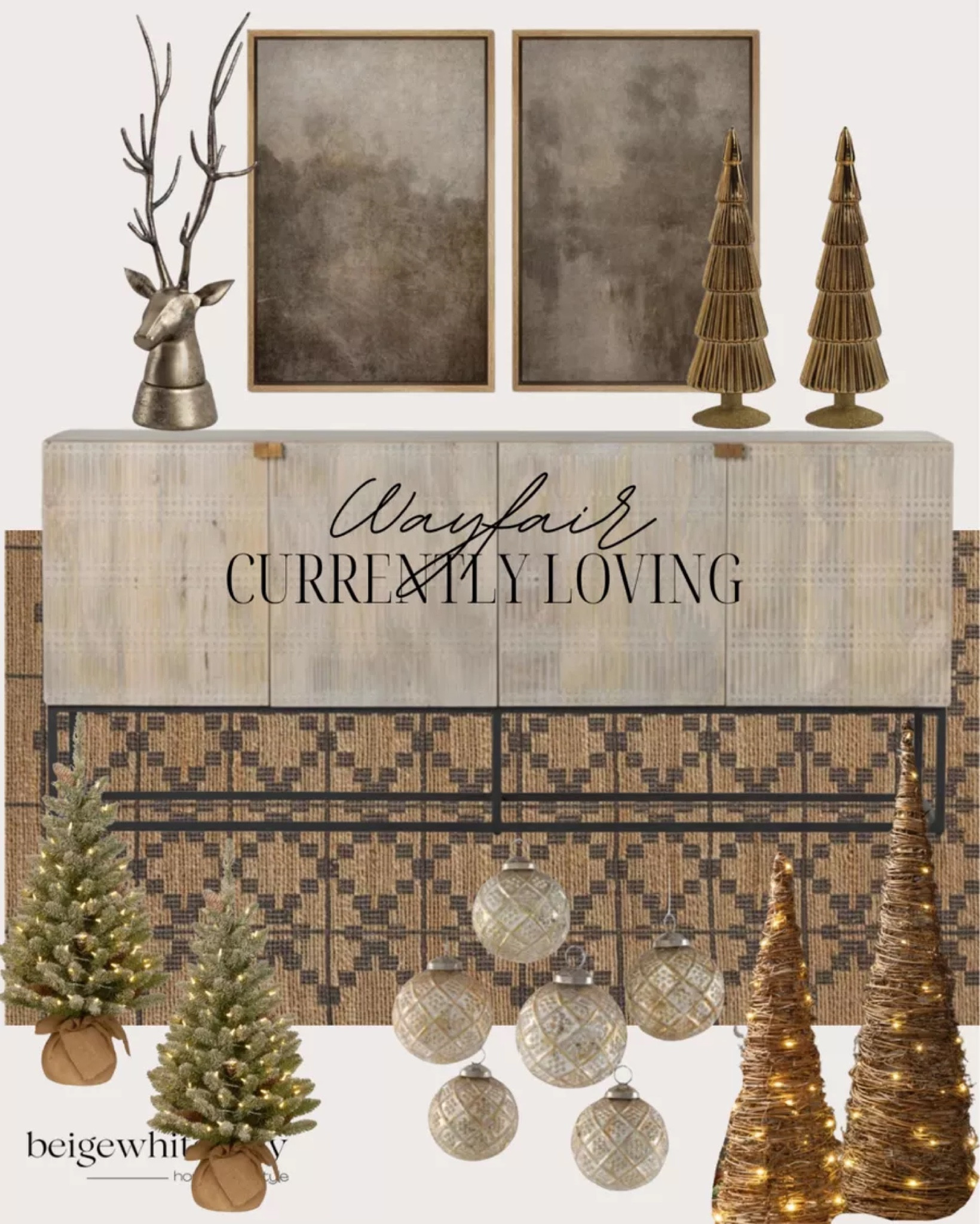 Beautiful home décor and furniture favorites from @Wayfair. A gorgeous rug that’s on my wish list along with some beautiful Holiday décor! #ad #wayfairpartner #wayfair #onlyatwayfair

What I'm currently loving from Wayfair

Wayfair finds  @Wayfair  Wayfair holiday  Wayfair Christmas  Christmas decor  holiday decor  seasonal decor  cozy holiday decor  Beigewhitegray

#LTKHome #LTKHoliday #LTKSeasonal