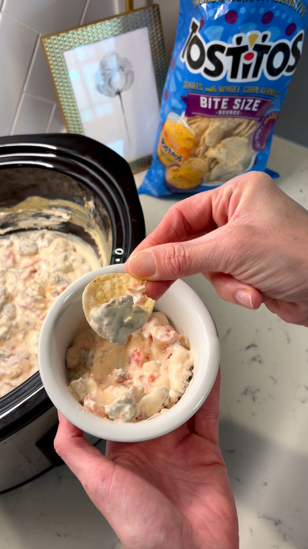 SAVE this dip for Super Bowl weekend or your next get together! 


Sausage and Cream cheese Dip
*1lb ground breakfast sausage (I use mild)
*2 (8oz) packs of cream cheese
*1 (10oz) can of rotel (undrained)

1. Brown and drain the sausage
2. While the sausage browns, cut cream cheese into 1in chunks
3. Put sausage in crockpot and top with cream cheese and Rotel. Stir to combine.
4. Cook on high for about an hour, stirring frequently. 
Once heated through well, turn crockpot on low or keep warm, depending on your crockpot! 

Serve with tortilla chips!  

Super Bowl hosting.

#LTKHome #LTKfoodie