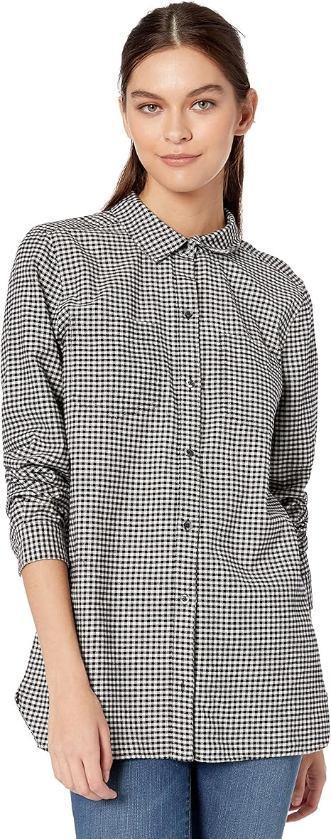 Amazon Brand - Goodthreads Women's Heavyweight Flannel Two-Pocket Relaxed Shirt | Amazon (US)