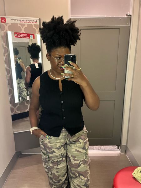 This Target find Women's Crewneck Button-Down Vest - A New Day™ is Hillary Banks coded. Add some gold jewelry and you’re good to go! I’m wearing a medium.

#LTKStyleTip #LTKSeasonal