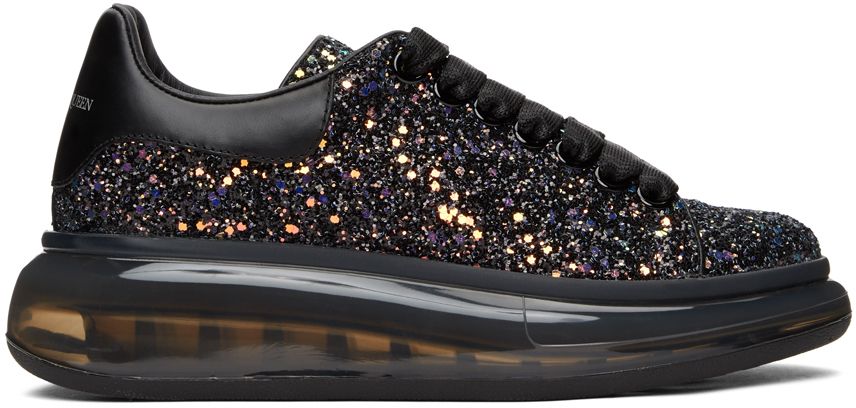 SSENSE Exclusive Black Galaxy Glitter Oversized Sneakers | SSENSE