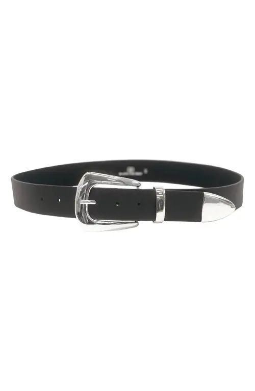 B-Low the Belt Jordana Leather Belt in Black/Silver at Nordstrom, Size Large | Nordstrom