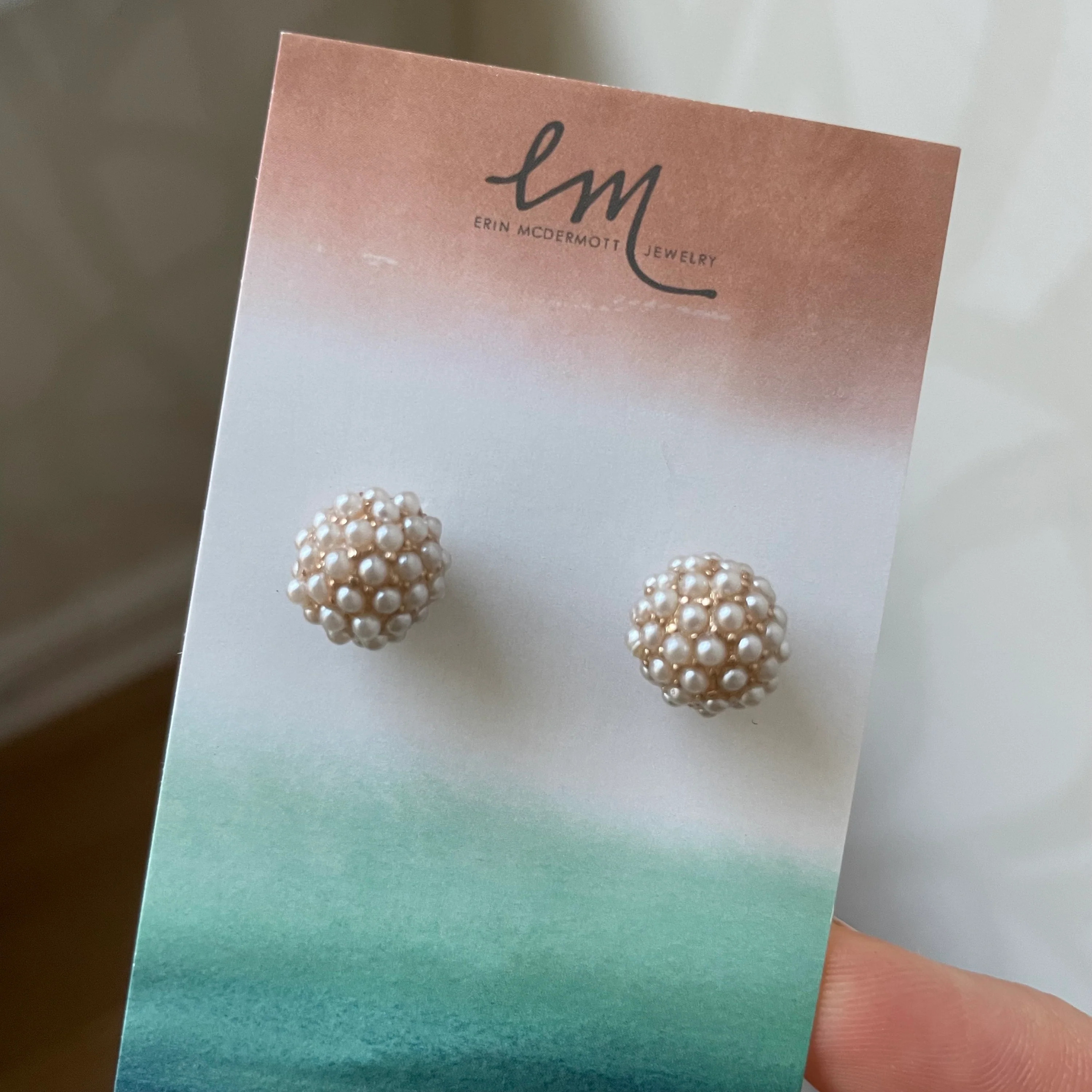 Pretty in Pearls Studs | Erin McDermott Jewelry