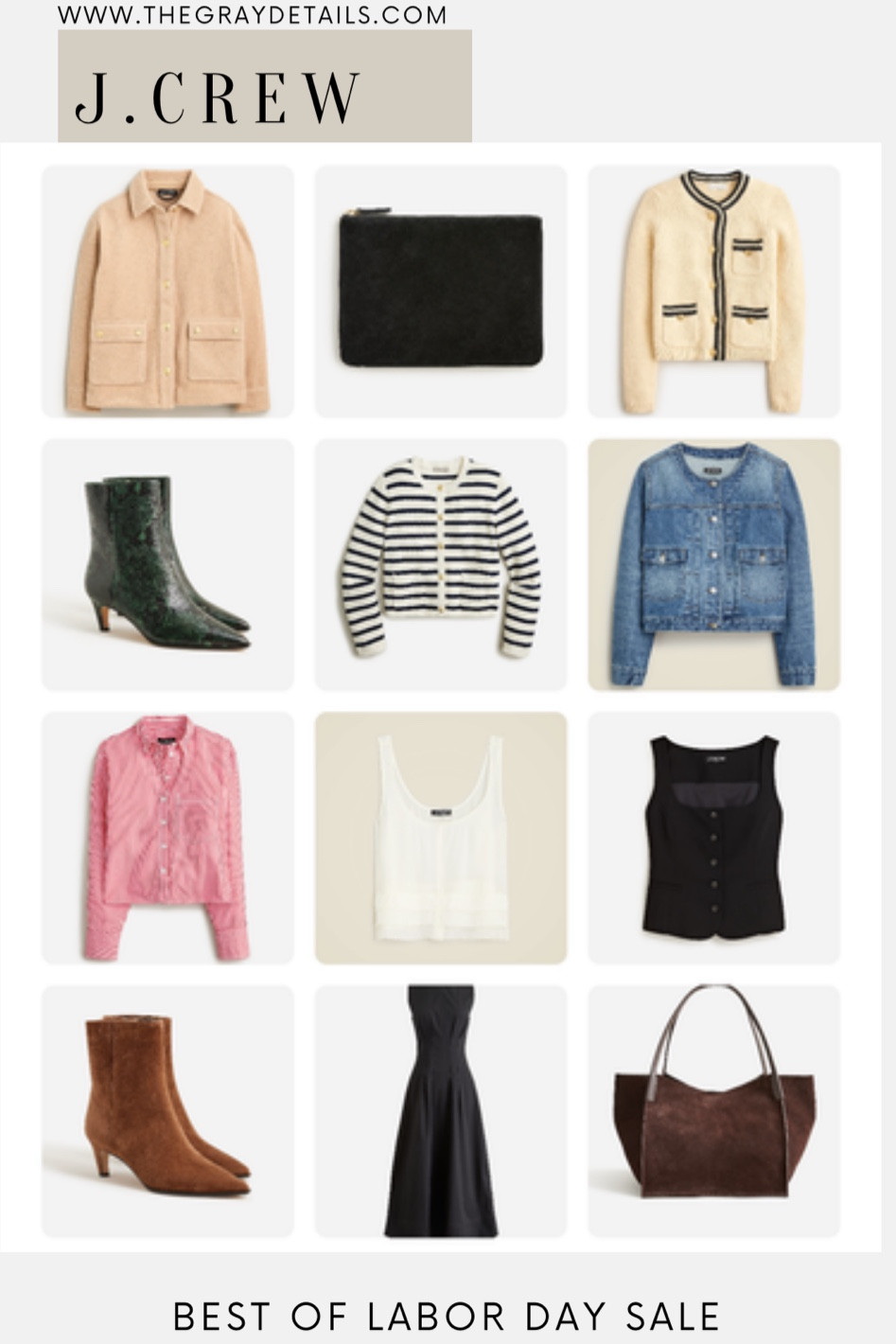 J.crew up to 40% off

Fall outfit
Fall bag

Fall boots

#LTKSaleAlert #LTKFallSale #LTKOver40