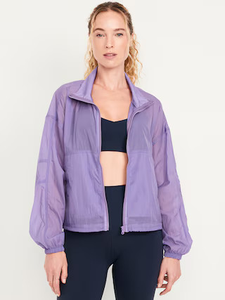 Nylon Performance Zip Jacket | Old Navy (US)