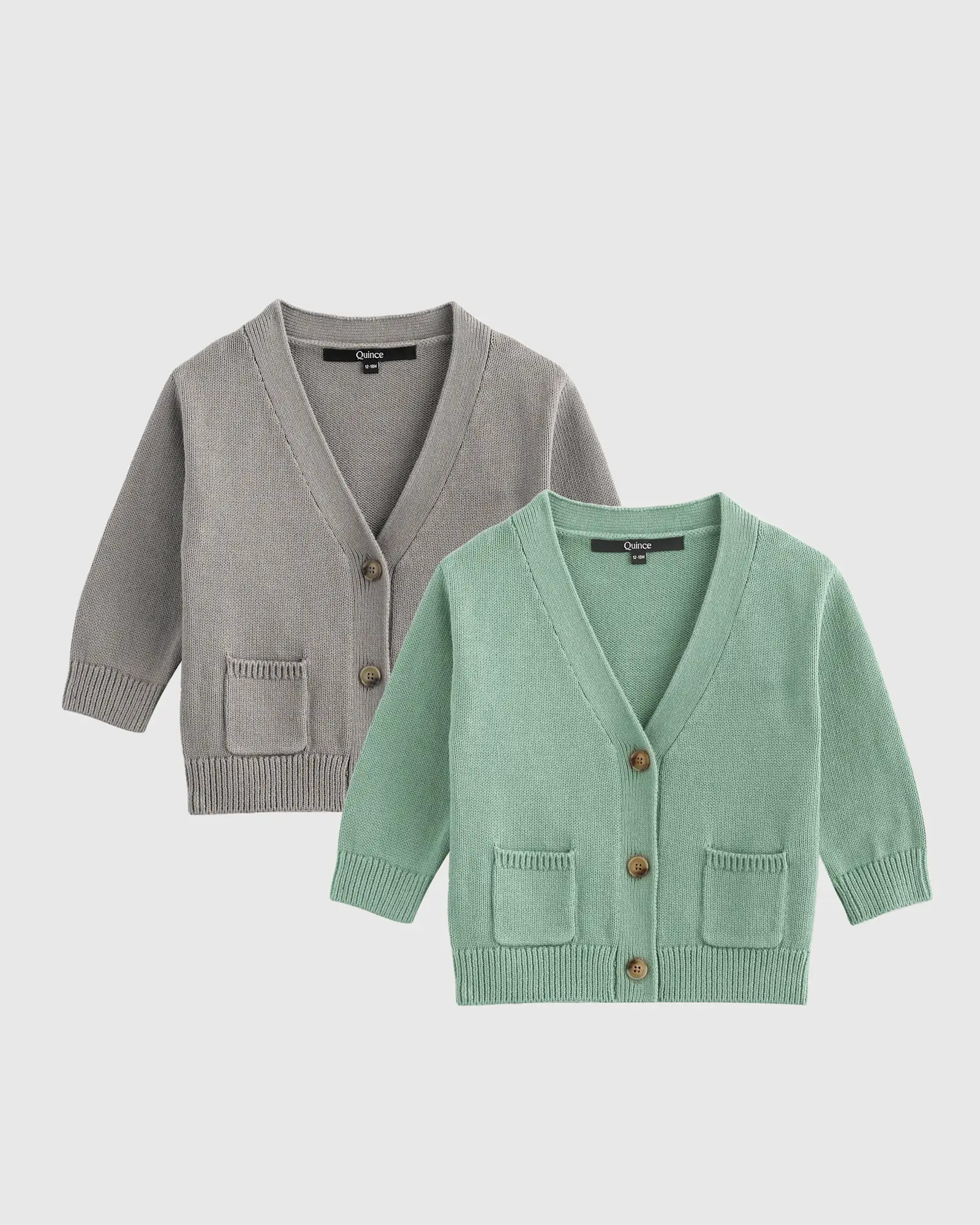 100% Organic Cotton Oversized V-Neck Cardigan 2-Pack | Quince