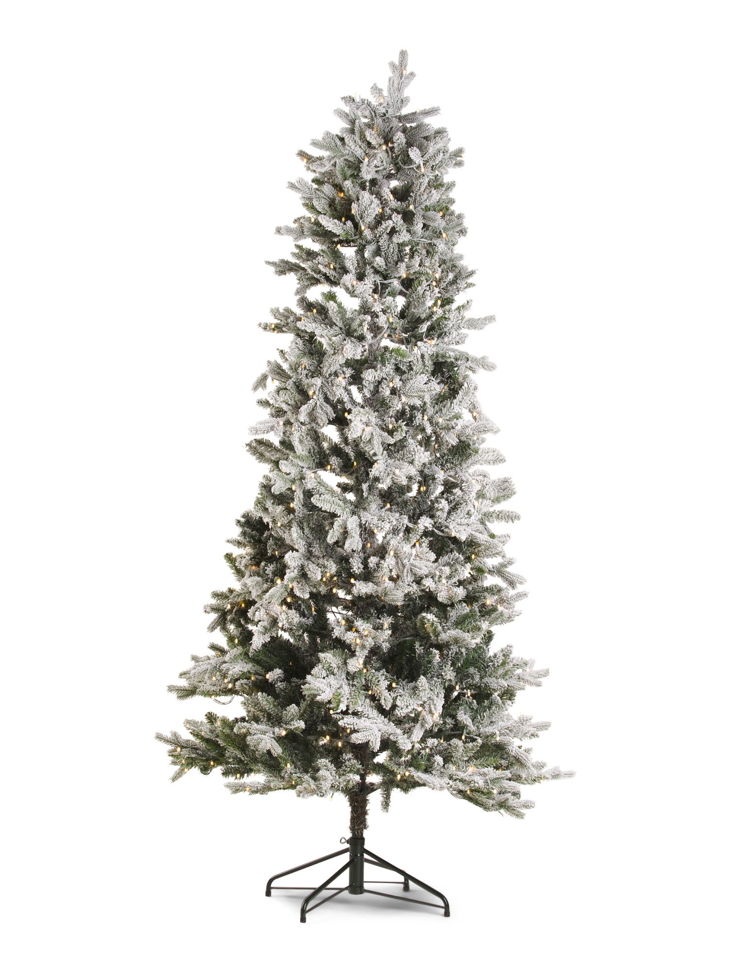 7.5ft Pre-lit Flocked Tree | TJ Maxx