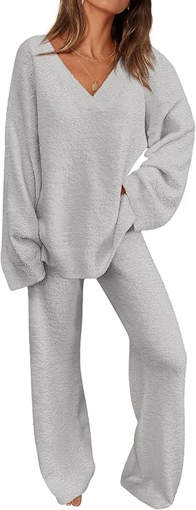 PRETTYGARDEN Lounge Sets for Women Two Piece Sweaters Pajama Set Fall Fashion 2025 Loungewear Out... | Amazon (US)