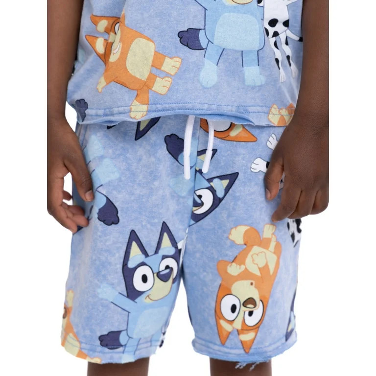 Bluey Toddler Boys Short Sleeve T-Shirt and Shorts Set, 2-Piece, Sizes 2T-5T | Walmart (US)