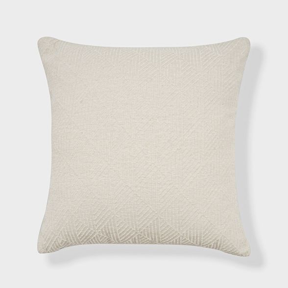 Geometric Chenille Woven Jacquard Reversible Throw Pillow - freshmint | Target