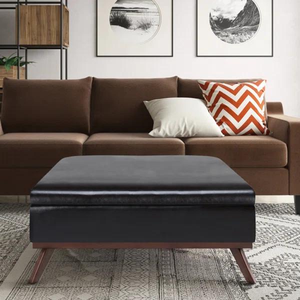 Elle 36" Square Storage Ottoman | Wayfair North America