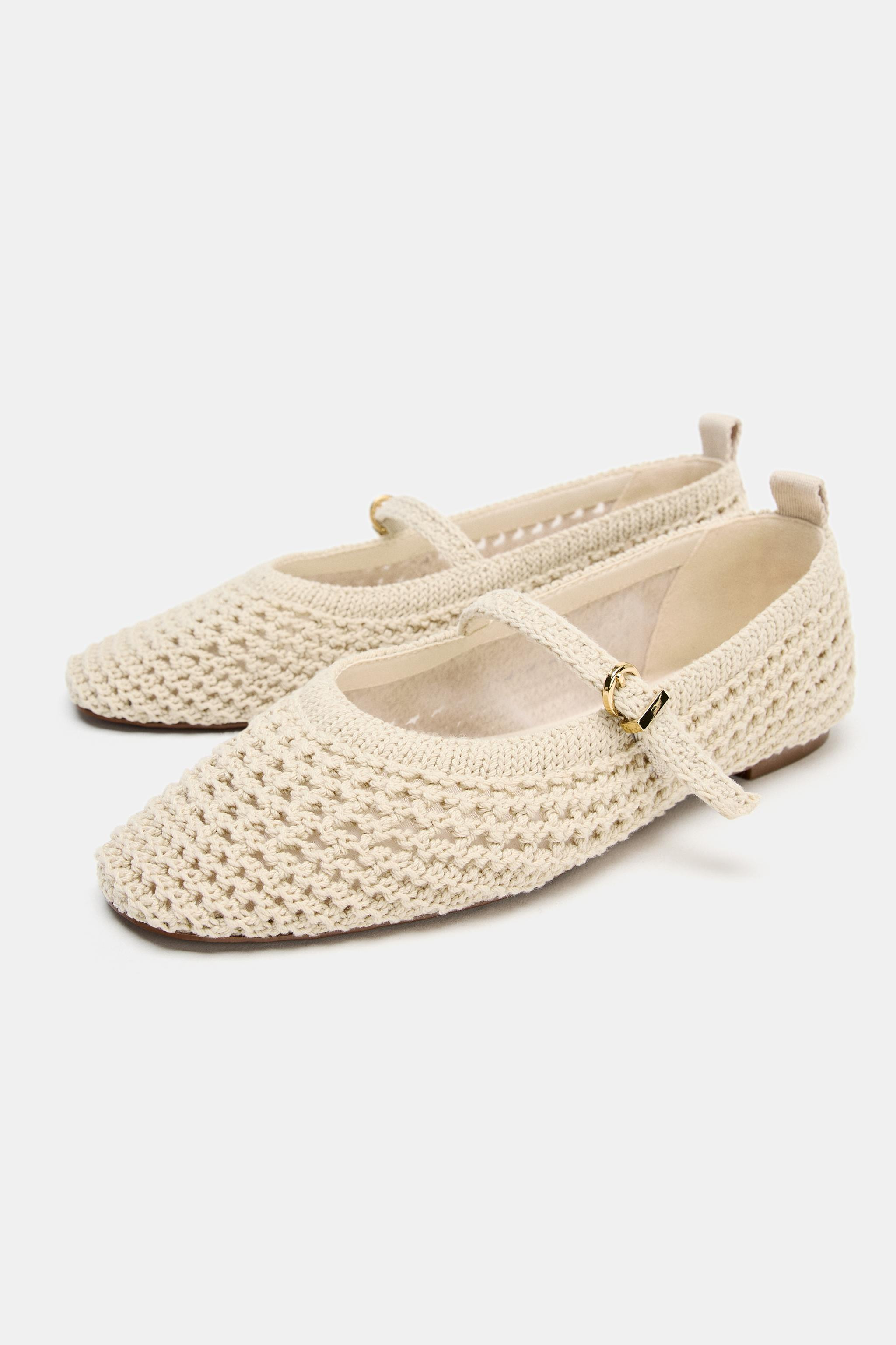 BRAIDED EFFECT FLAT BALLET FLATS | Zara US