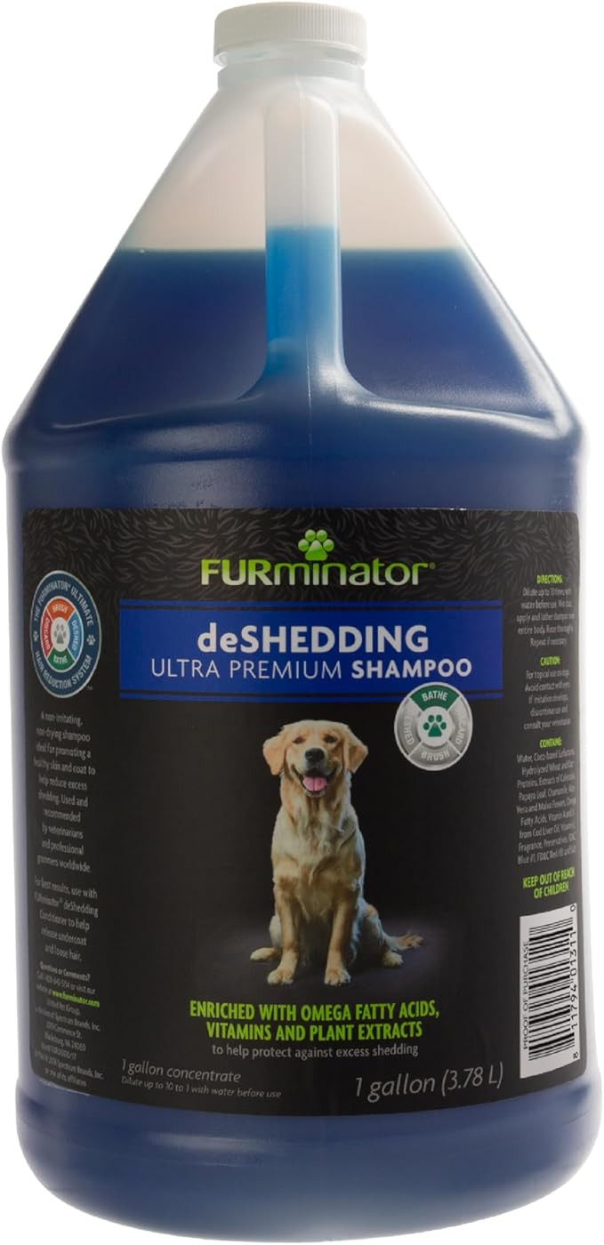 FURminator Ultra Premium deShedding Dog Shampoo, Reduces Excess Shedding, 1 gal | Amazon (US)