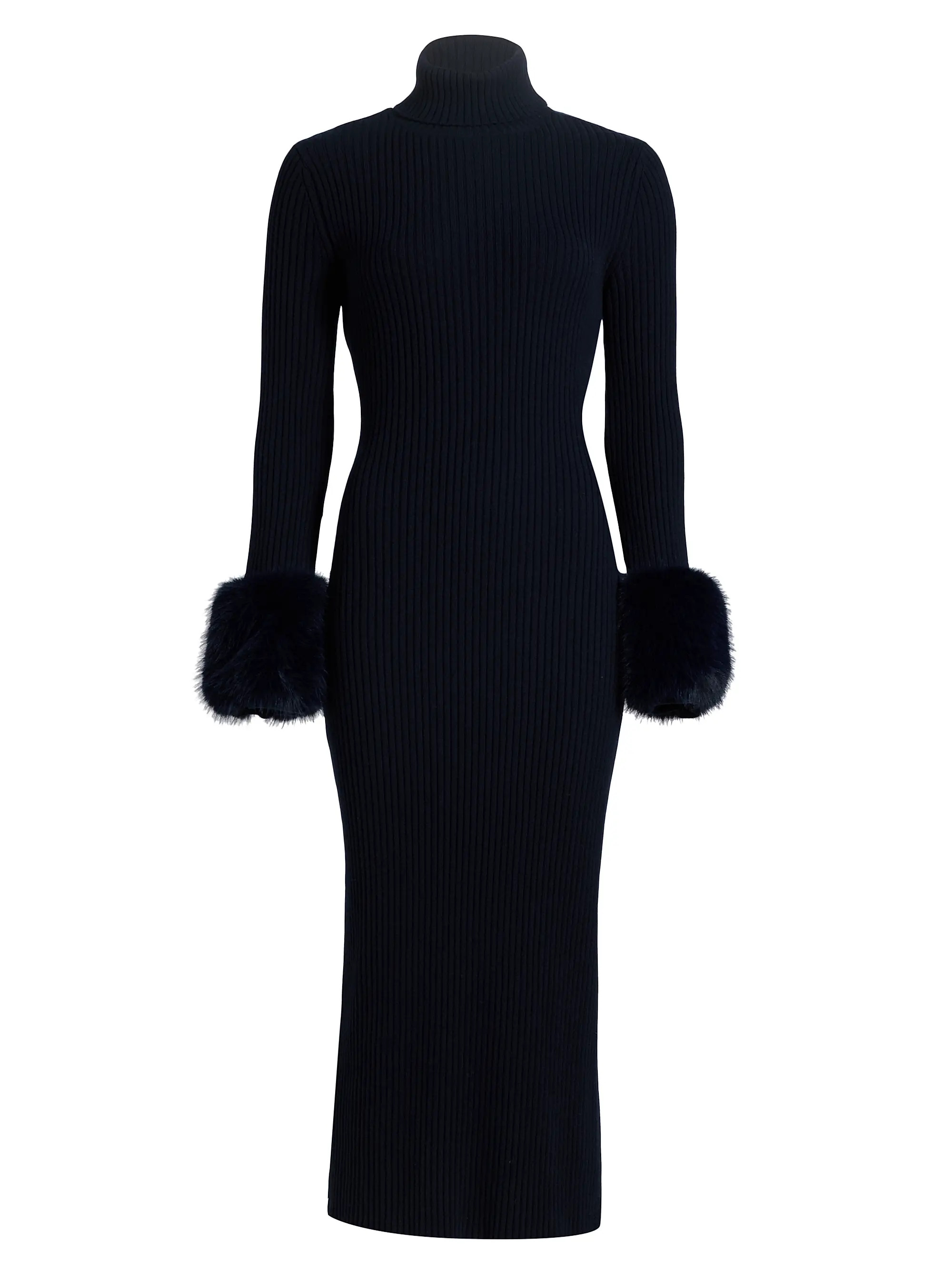 Linda Rib-Knit Wool-Blend Midi-Dress | Saks Fifth Avenue
