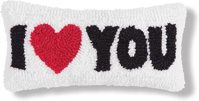 C&F Home "I Heart You Small Petite Mini Hooked White Valentine's Day Accent Pillow 6" x 12" VDAY ... | Amazon (US)