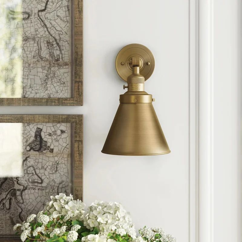 Donovan 1 - Light Dimmable Armed Sconce | Wayfair North America