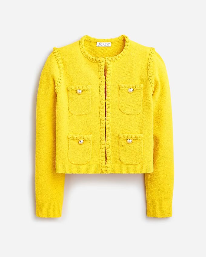 Odette sweater lady jacket in cotton-blend bouclé | J.Crew US