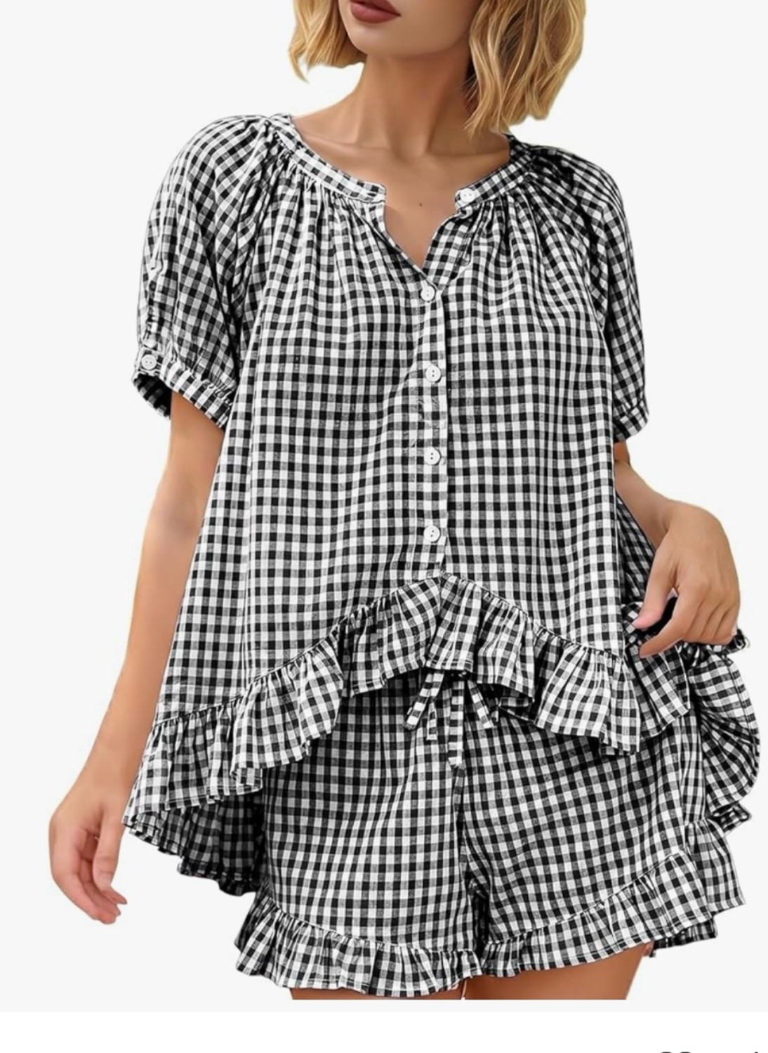 Amazon ruffle Guggenheim matching set

#LTKootd #LTKdayinmylife #LTKTravel