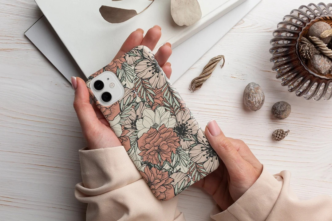 Floral pattern phone case iPhone and Samsung Tough Case, iphone 13 max pro case, Floral print pho... | Etsy (US)