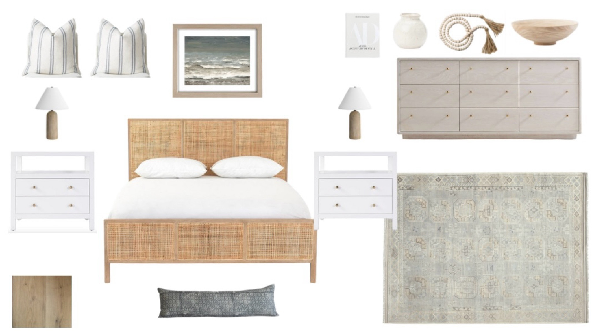 Beach house bedroom design 