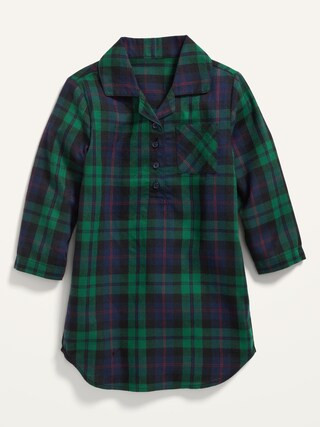 Matching Plaid Flannel Nightgown for Toddler Girls & Baby | Old Navy (US)