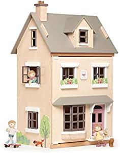 Tender Leaf Toys - Foxtail Villa - Furnished 27.95” Tall Town Style Pretend Play Doll House - E... | Amazon (US)