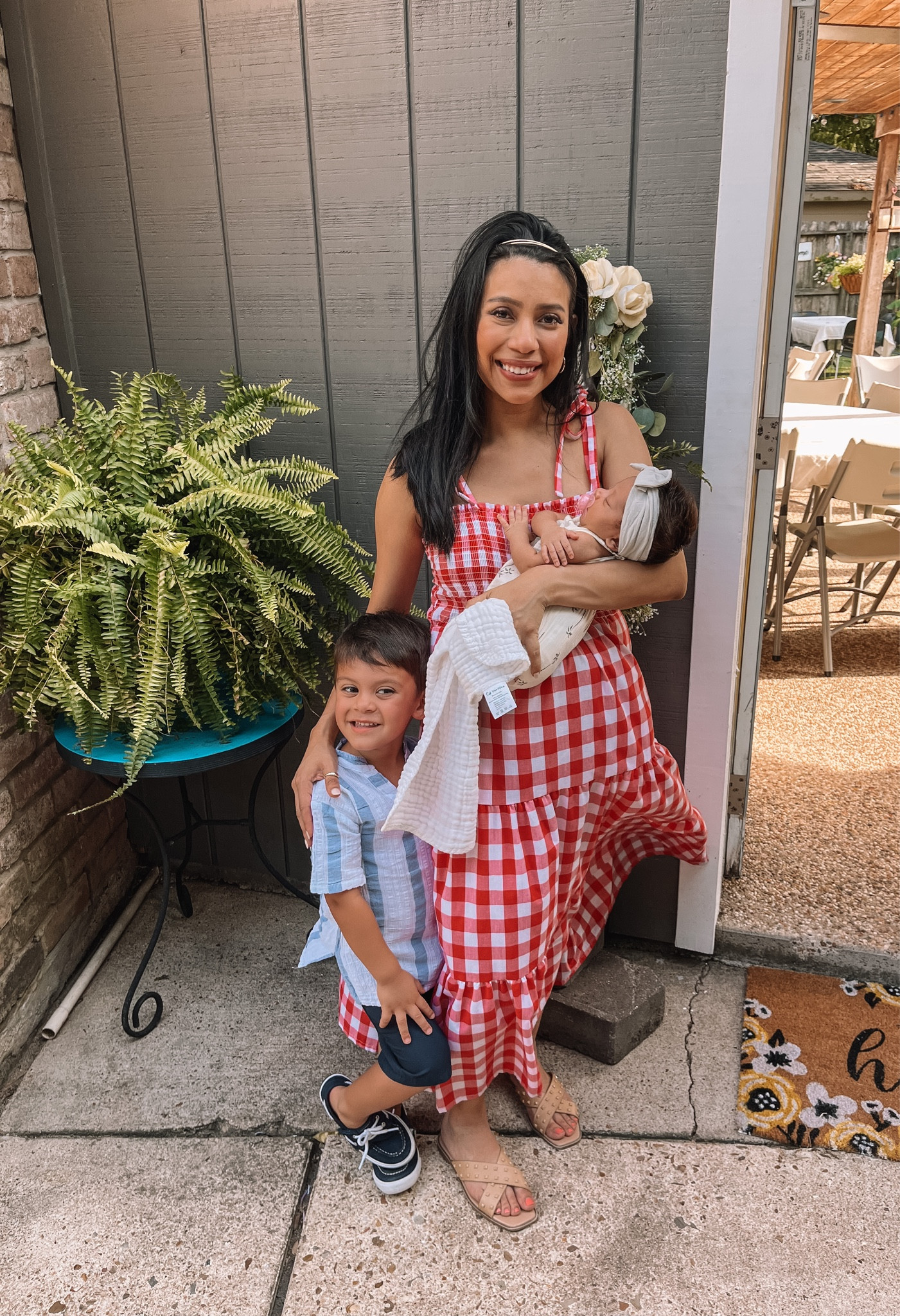 Gingham dress. Maxi dress. Back to school dress. Mom dress. Maternity dresses. 

#LTKunder100 #LTKbump #LTKBacktoSchool