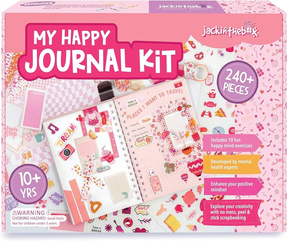 jackinthebox DIY Journal for Girls Ages 8-12 | 242 PCS | Scrapbook Kit | Tween Girls Gifts | Girl... | Amazon (US)