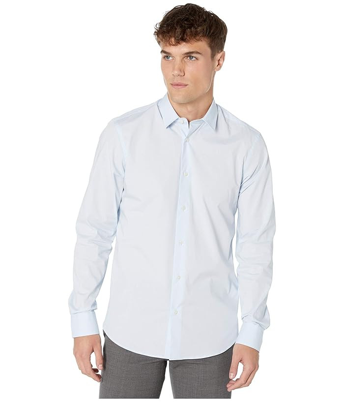 Scotch & Soda NOS Cotton Elastane Shirt (Blue) Men's Clothing | Zappos
