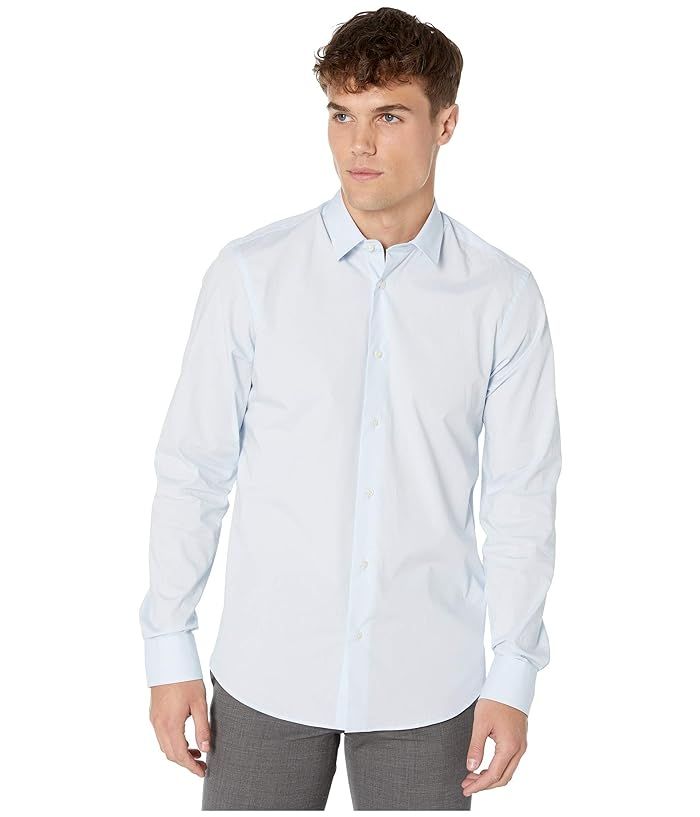 Scotch & Soda NOS Cotton Elastane Shirt (Blue) Men's Clothing | Zappos