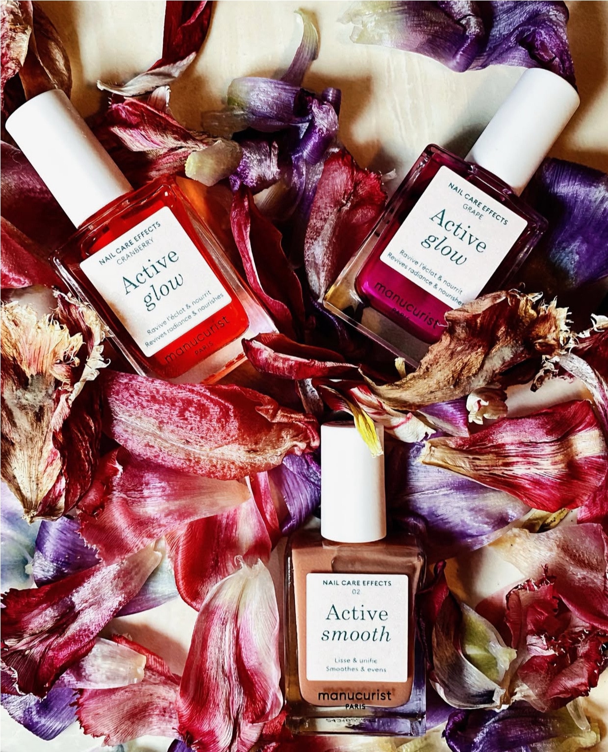 I got a perfect nails just in 5 minutes! You can get them also 💅🏼
Year ago  Manucurist has launched a new line of products, Active Glow.

ActiveGlow  is a hybrid nail product that combines care and color. Made with 80% naturally derived ingredients, it’s designed for those who value natural beauty and nail health.

The formula is enriched with beetroot extract, alpha hydroxy acids (AHA), and vitamin E: ingredients known to strengthen the nail plate, smooth texture, and enhance natural shine. 

ActiveGlow delivers a sheer tint and radiant finish, perfect for a clean, minimalist manicure.

This range (as all Manucurist’s products) is vegan, cruelty-free, and free from harmful toxins like formaldehyde and toluene. 
It’s especially ideal for damaged or brittle nails, or as a restorative treatment after gel removal.

ActiveGlow is effortless nail care with a healthy, breathable glow.

And this spring new shades of Active Glow are coming to the stage. 
I got three of them: Cranberry (glowy coral shade with glossy finish) , Grapes (glowy lilac with glossy finish) and Active Smooth 02.

And which one would you choose?

💅🏼 If you want your nails to look perfect in 5 mins, go to Manucurist’s website, use my code : NAILSOFALEKSA, and get 15% OFF sitewide & worldwide 💸

#LTKBeauty #LTKFindsUnder50 #LTKFindsUnder100