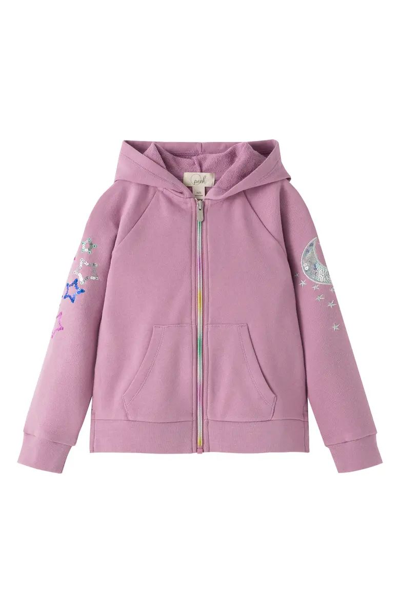 Moon & Stars Sequin French Terry Hoodie | Nordstrom