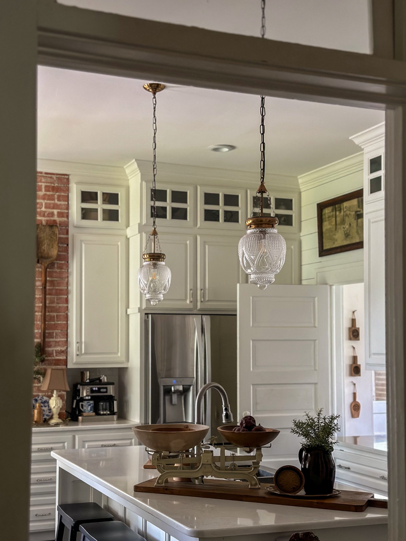 The new kitchen lights lend a touch of vintage charm to this space. I’ve included some of the other over-the-kitchen-island options we looked at before deciding on this one. 

#LTKhome