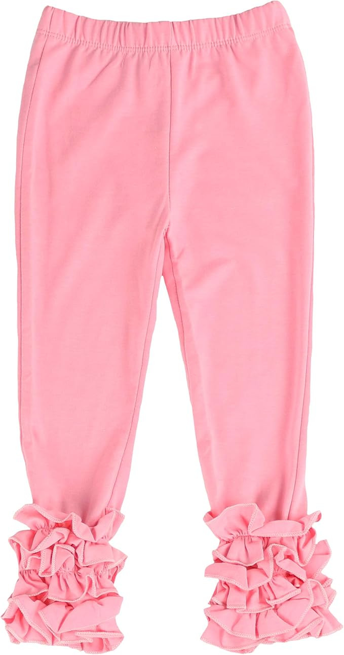 LELEFORKIDS - Toddlers and Girls (2T-7/8) Bella Babe Ruffle-Hem Legging | Amazon (US)