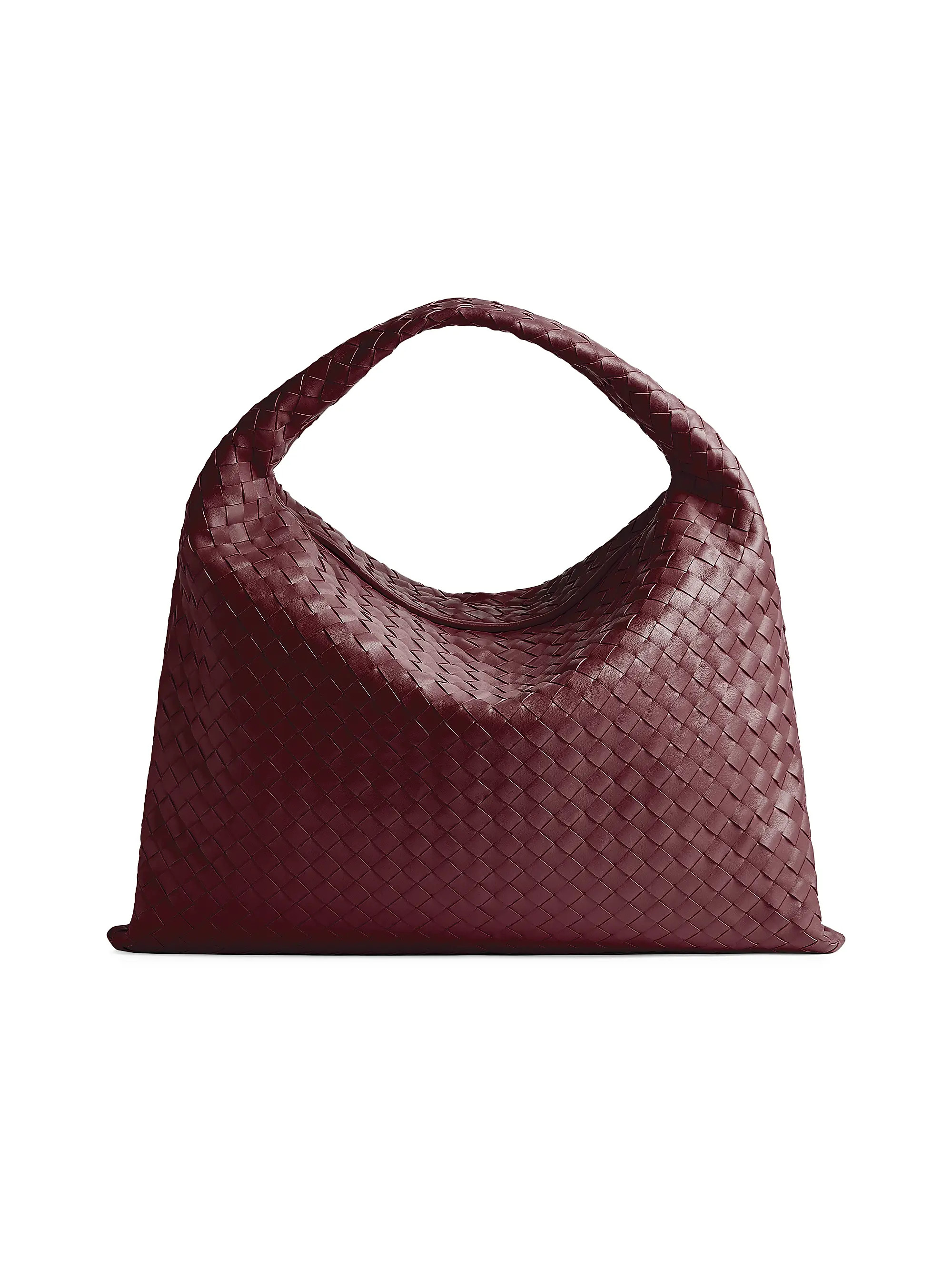 Bottega Veneta Large Hop Leather Hobo Bag | Saks Fifth Avenue | Saks Fifth Avenue