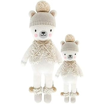 cuddle + kind Stella The Polar Bear Little 13" Hand-Knit Doll – 1 Doll = 10 Meals, Fair Trade, Heirl | Amazon (US)