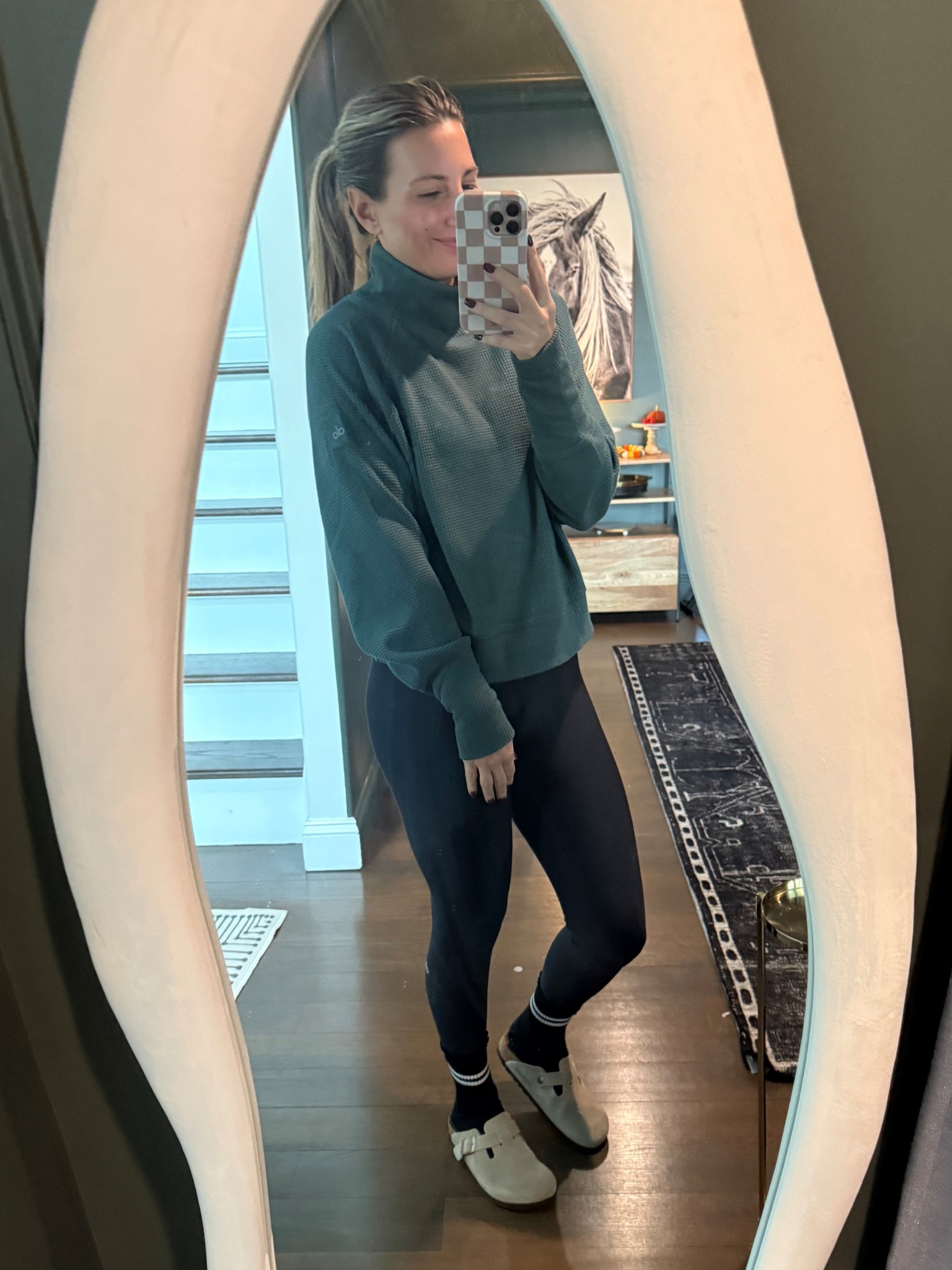 Waffle mock neck is the most amazing thing ever  

#LTKfitnessgoals #LTKmomlife #LTKActive