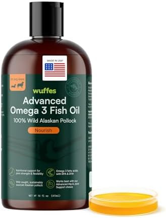 Wuffes Advanced Omega 3 Fish Oil for Dogs, Natural EPA & DHA Fatty Acids, Supports Healthy Skin a... | Amazon (US)