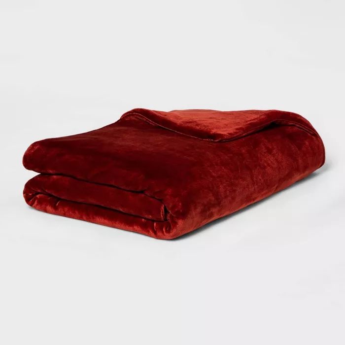 55" x 80" Microplush Weighted Blanket with Removable Cover - Threshold™ | Target