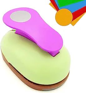 Crafts Lever Punch 1-1/2 inch Circle Punch DIY Handmade Paper Puncher | Amazon (US)