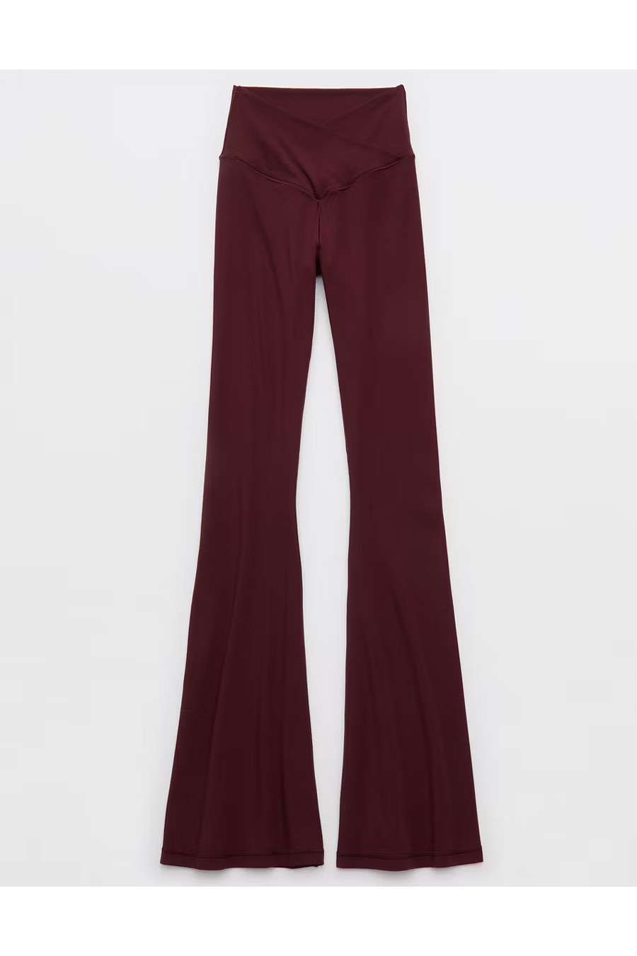 OFFLINE By Aerie Real Me High Waisted Crossover Flare Legging Women's Royal Berry XL Long | American Eagle Outfitters (US & CA)