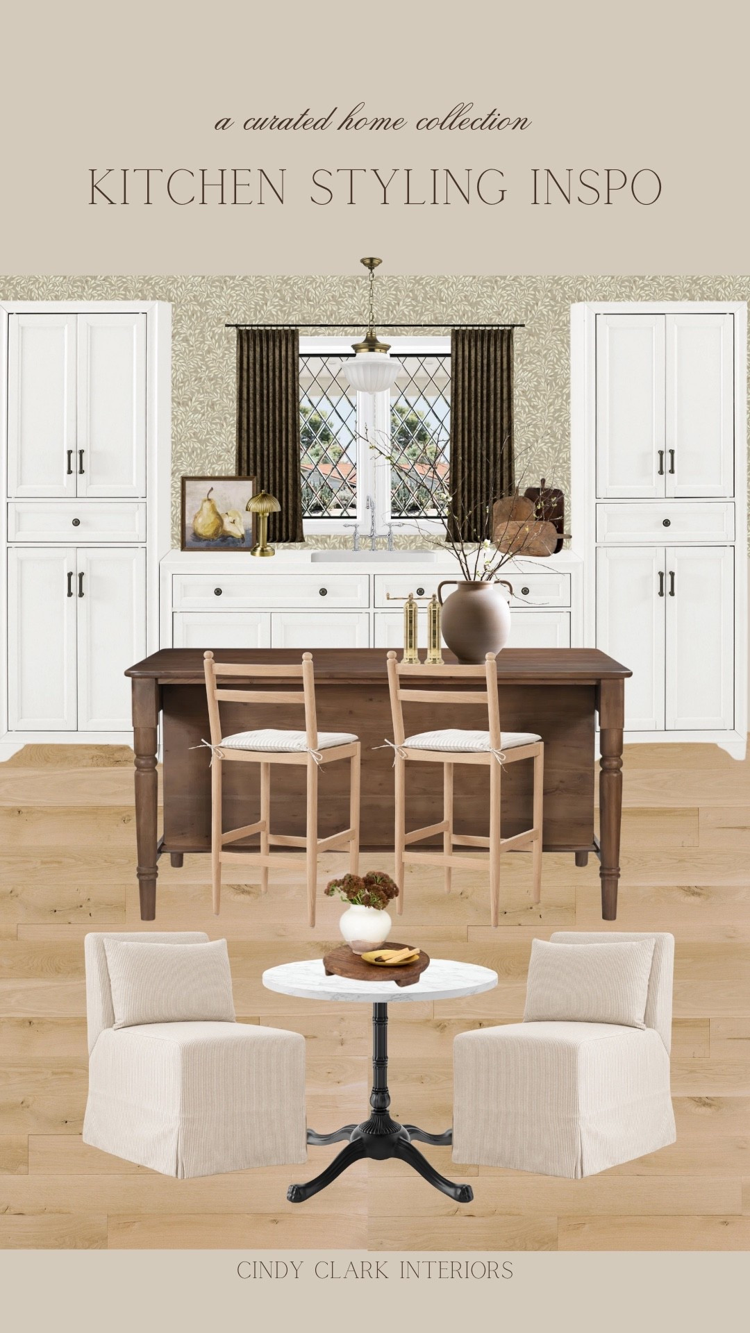 Kitchen styling inspiration! I always love pairing various styles together in any space—vintage with modern, traditional with moody. I love how this space feels warm, while classic and timeless. 

#LTKHome #LTKStyleTip