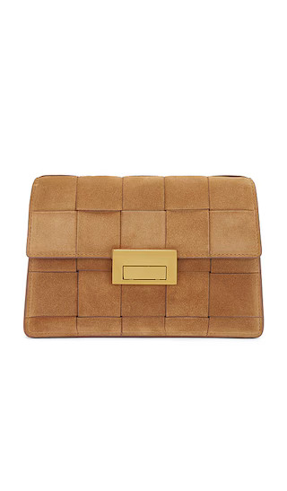 Delphine Leather Clutch in Toffee | Revolve Clothing (Global)