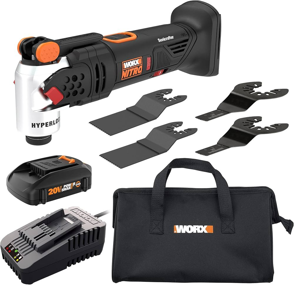 Worx Nitro WX697L 20V Power Share Cordless Oscillating Multi-Tool with Brushless Motor | Amazon (US)