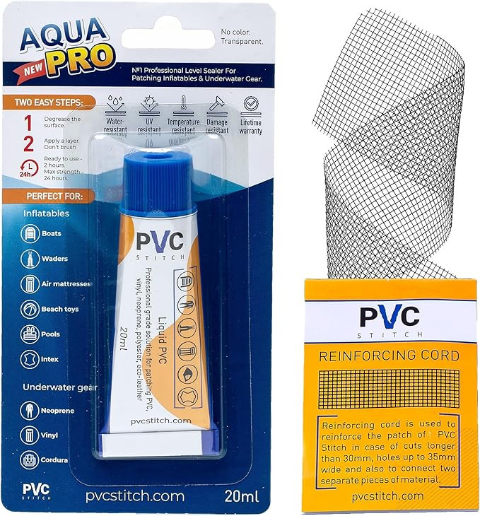 AquaPro Liquid Repair Kit Transparent | Salt Water Ready Liquid Waterproof Repair Kit For PVC & P... | Amazon (US)
