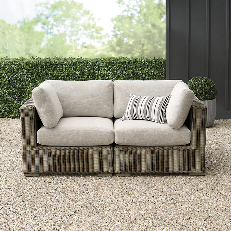 Portland Woven Sectional Collection | Grandin Road | Grandin Road