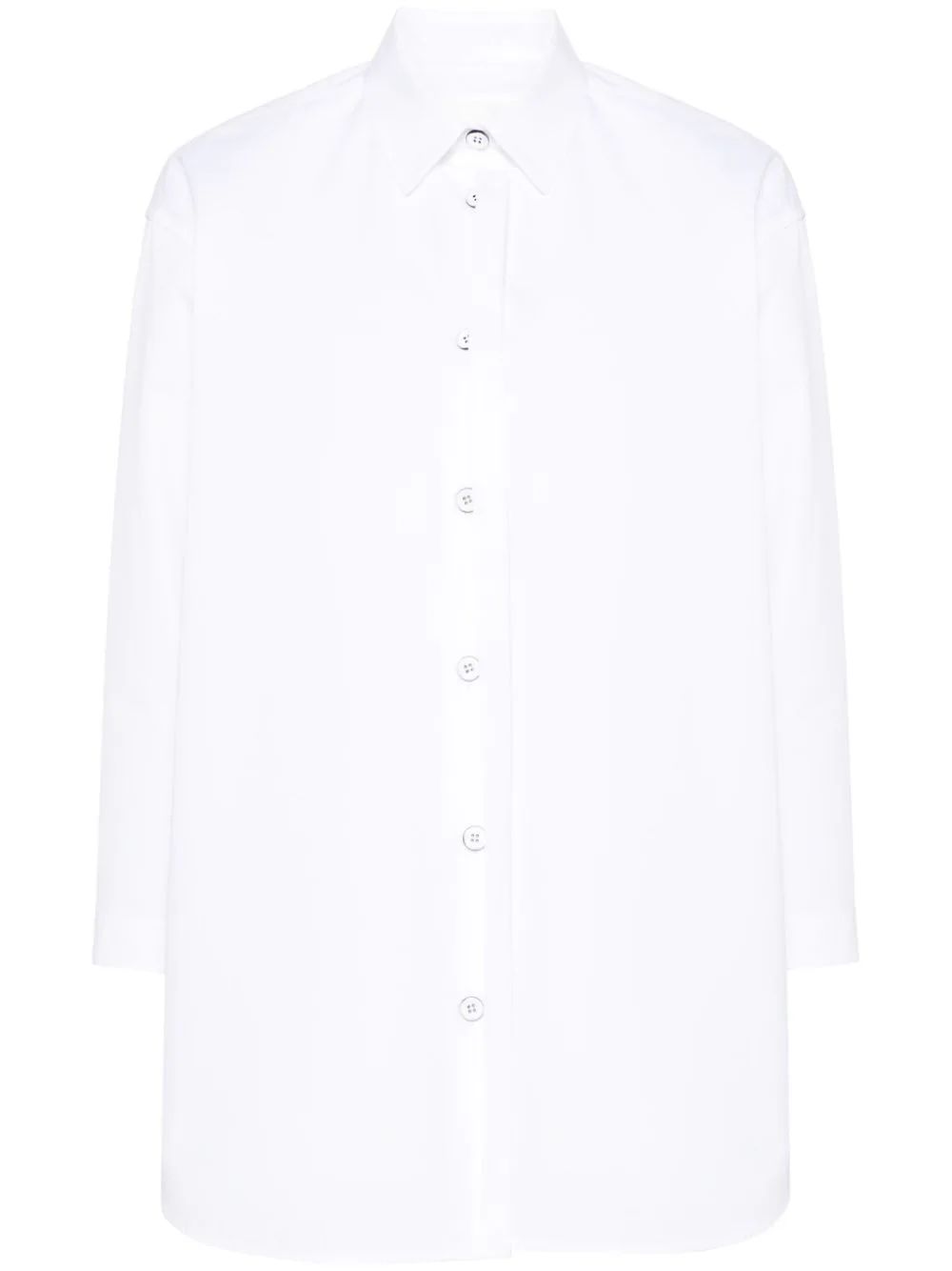 Jil Sander split-cuffs Poplin Cotton Shirt - Farfetch | Farfetch Global